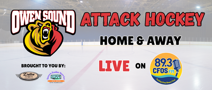 Attack Hockey On 89.3 CFOS Returns Friday As Owen Sound Opens OHL Regular Season
