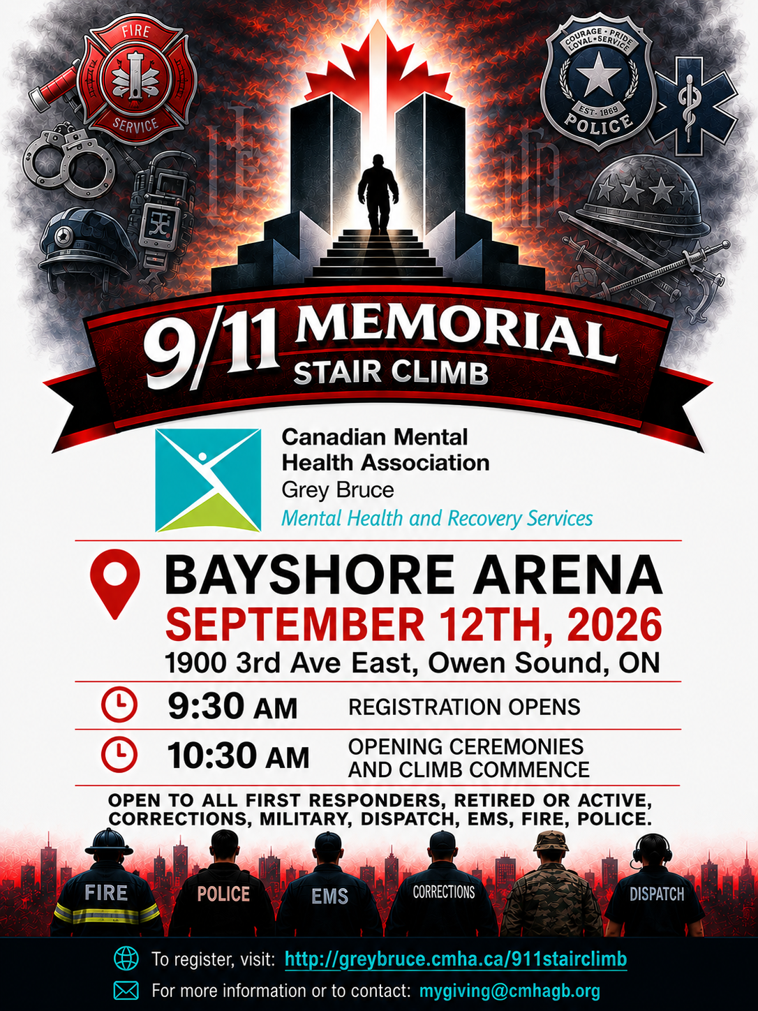 9/11 Stair Climb In Owen Sound This Weekend