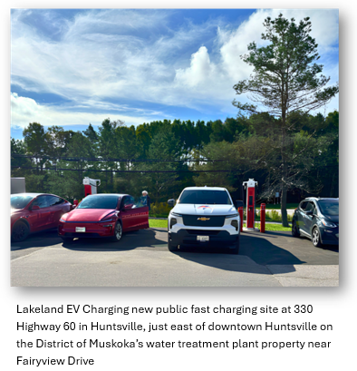 New Huntsville Hwy 60 EV fast chargers power fall-colour trips to Algonquin Park