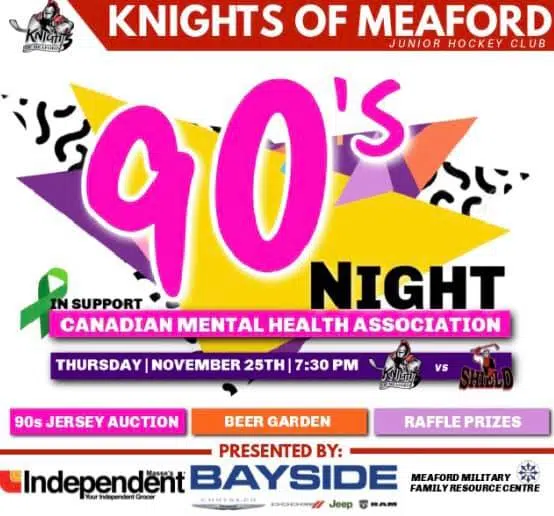 Knights of Meaford 90's Night