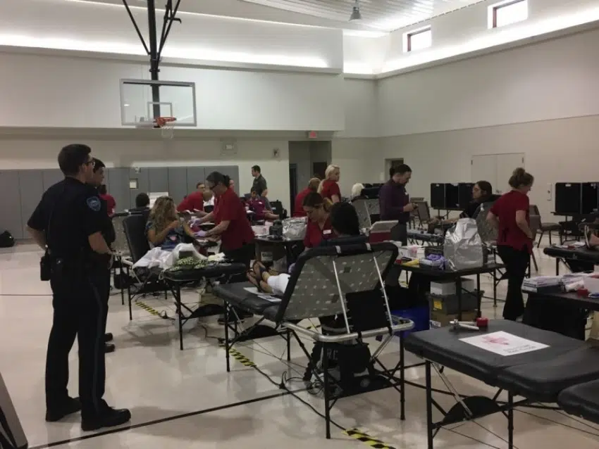 Battle of the Badges blood drive gets off to solid start