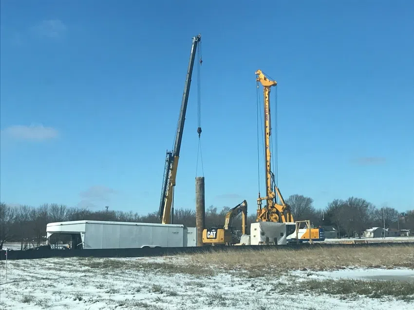 Construction underway on new water tower