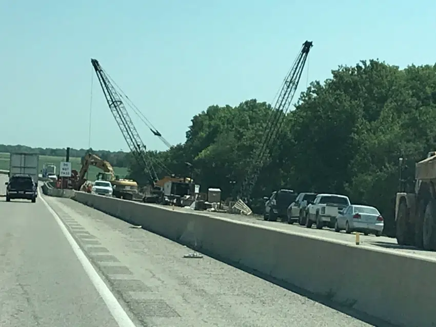 Bridge raising project continues near Emporia