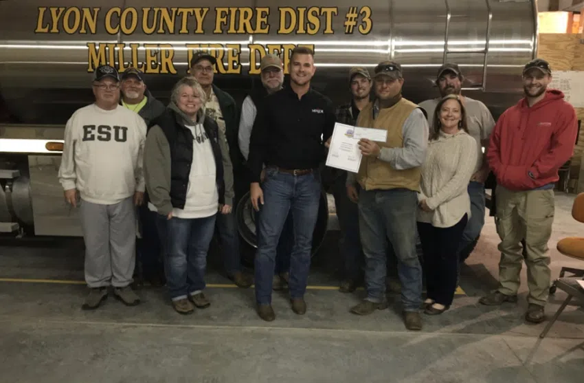MIller FD receives equipment grant from MFA Oil Foundation