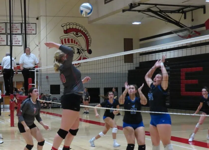 Emporia High volleyball team at Sub-State