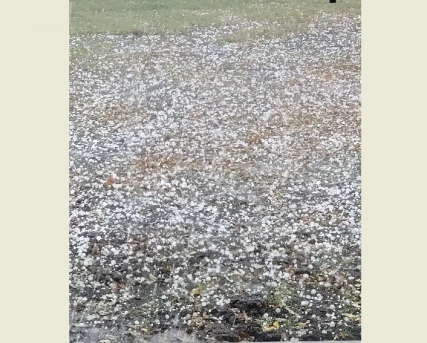 Golf ball-sized hail causes significant damage around Allen