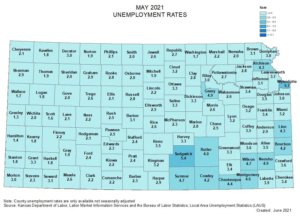 Jobless rates hold steady statewide, tick up slightly across KVOE listening area