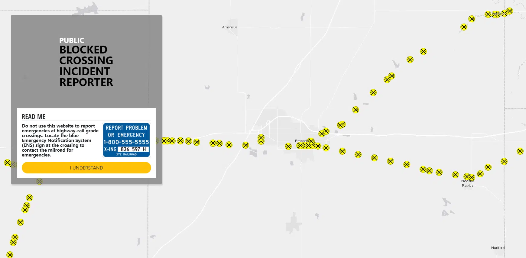 New federal website lets residents report railroad crossing blockages