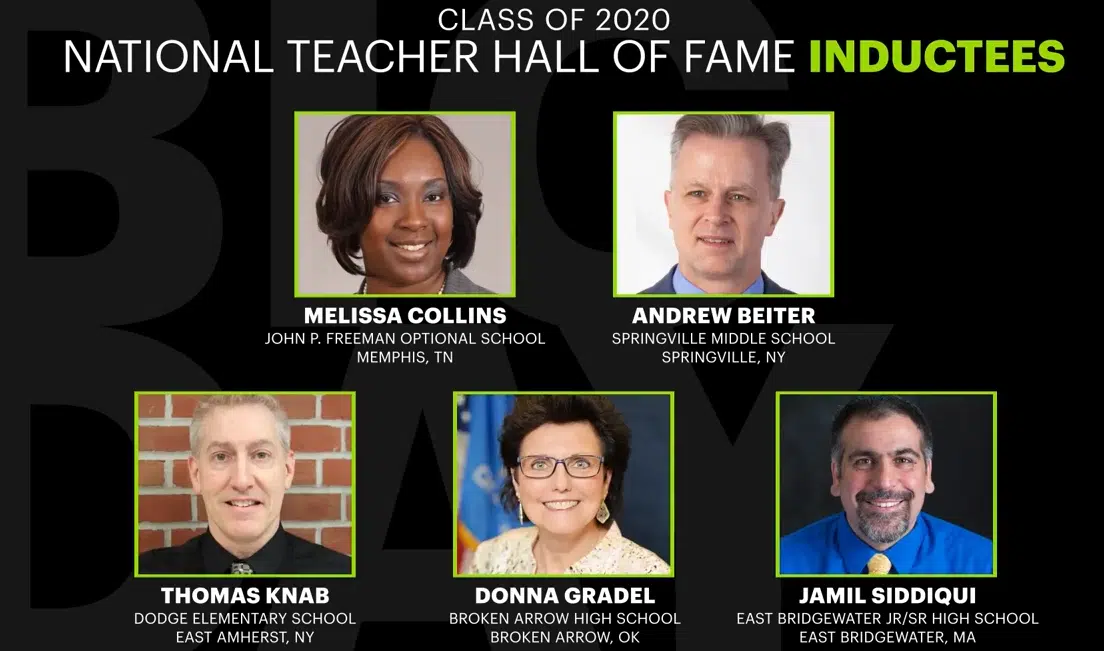 National Teacher's Hall of Fame class of 2020 induction ceremony tentatively set for early fall