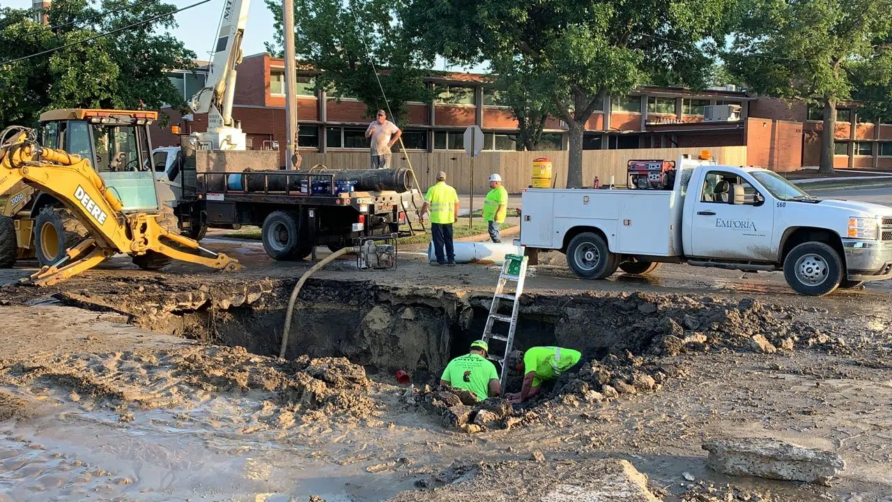WATER MAIN: Water service restored, but traffic may not bey back to normal for at least a week after failure near 12th and C of E