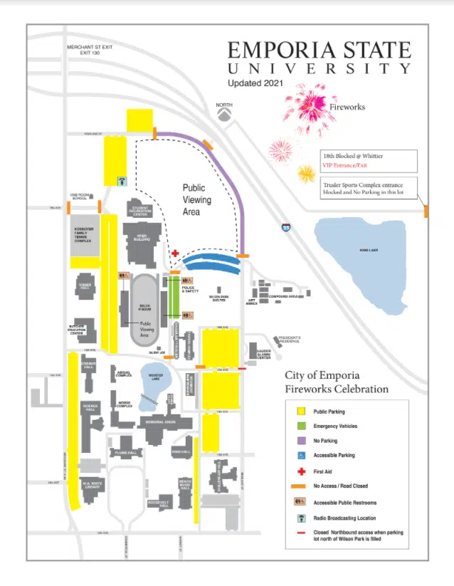 Emporia's fireworks show ready to go from ESU; complaints low heading into holiday weekend