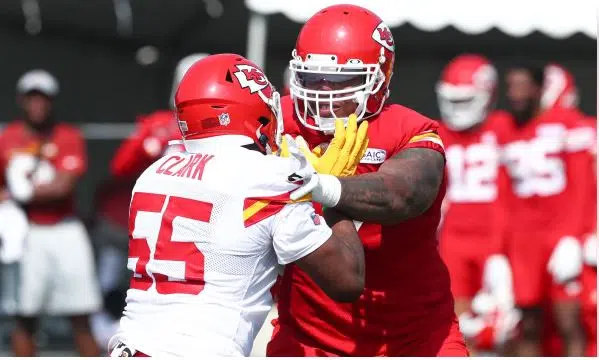 Another day in pads for the Kansas City Chiefs