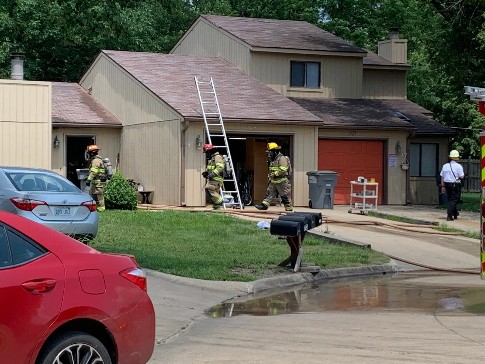 Emporia Fire: Early 911 call helped firefighters limit damage from Sunday's duplex fire