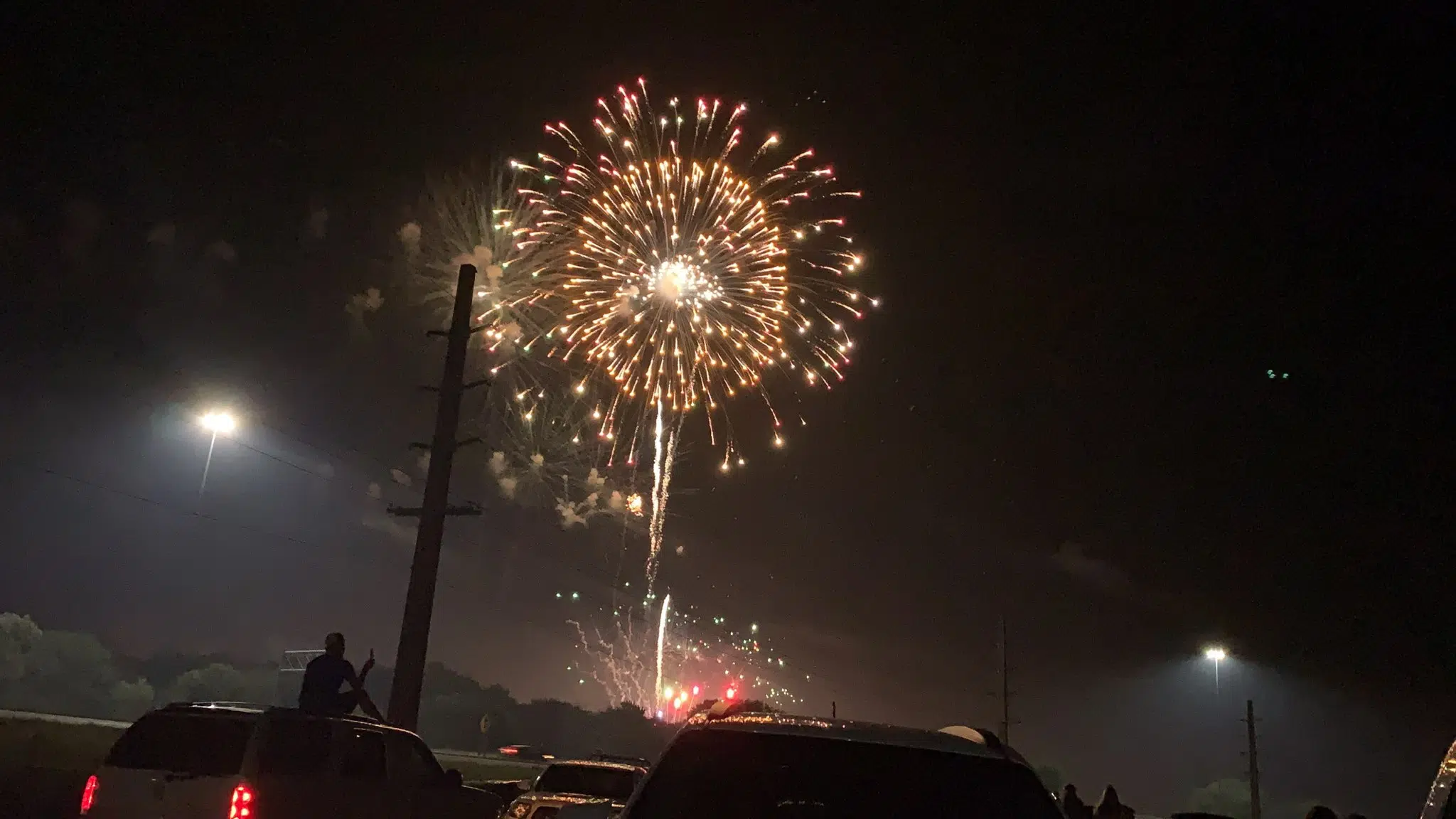 Emporians enjoy July 4 fireworks show