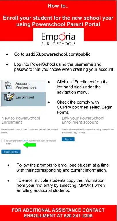 Online enrollment ending soon for USD 253 Emporia