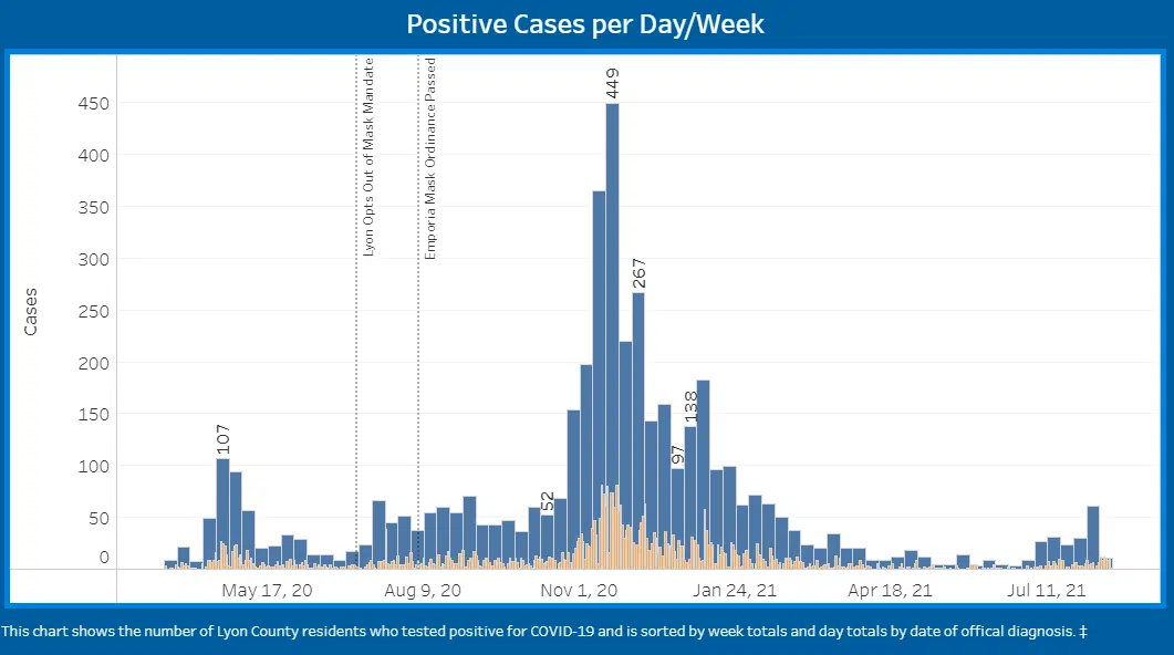 CORONAVIRUS: Lyon County's new, active case numbers revert to January levels