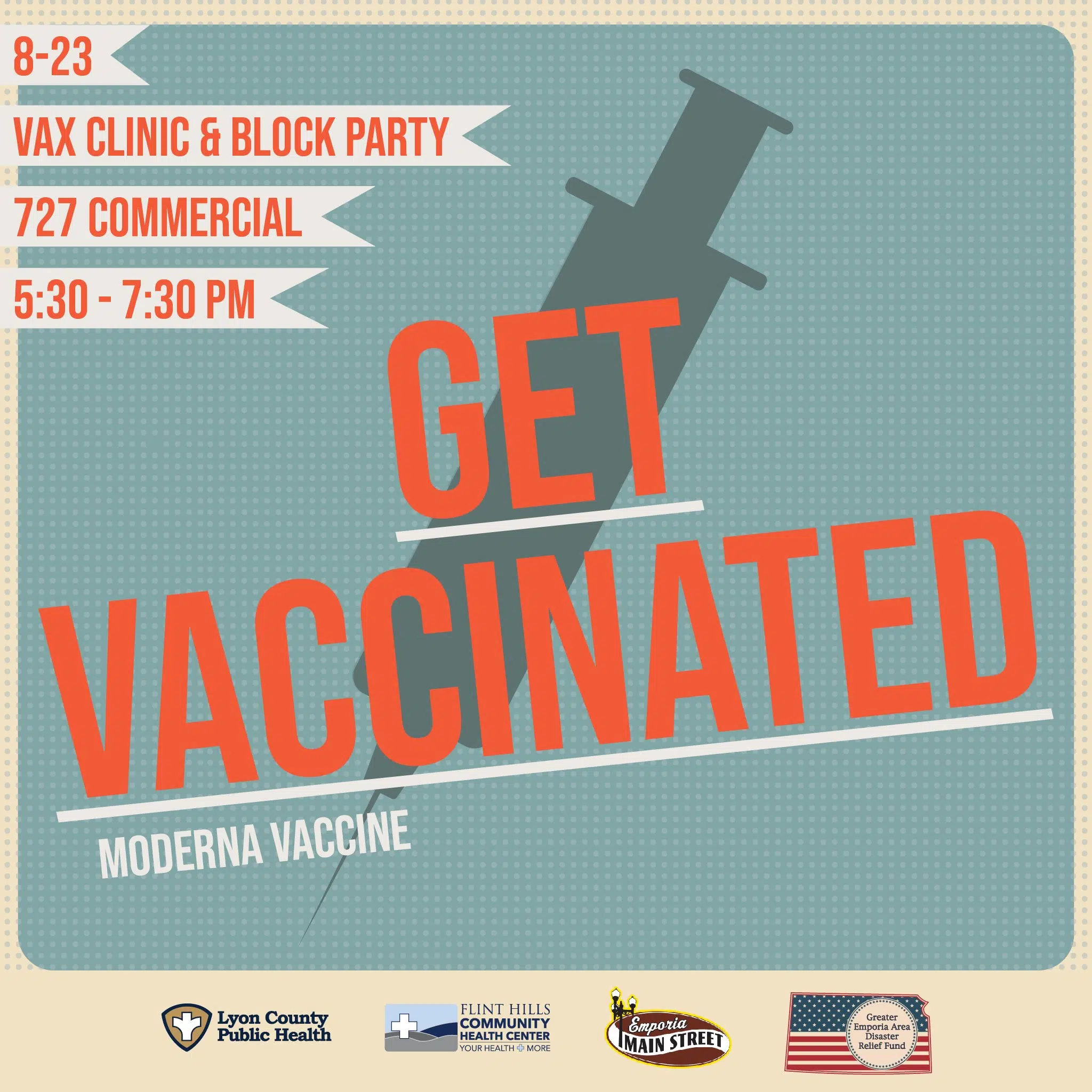 CORONAVIRUS: Monday's vaccination event at Welcome Back Block Party to include testing from KDHE