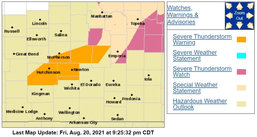 Severe thunderstorm watches continues for Lyon, Osage counties