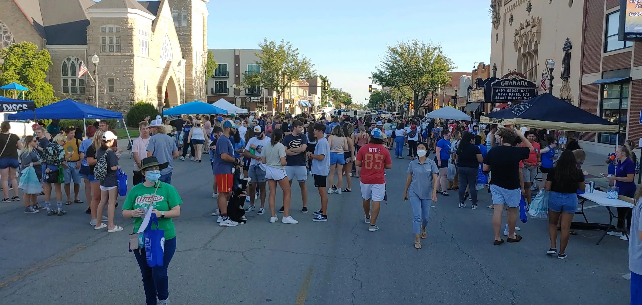 Downtown Emporia hosts annual Welcome Back Student Block Party Monday evening
