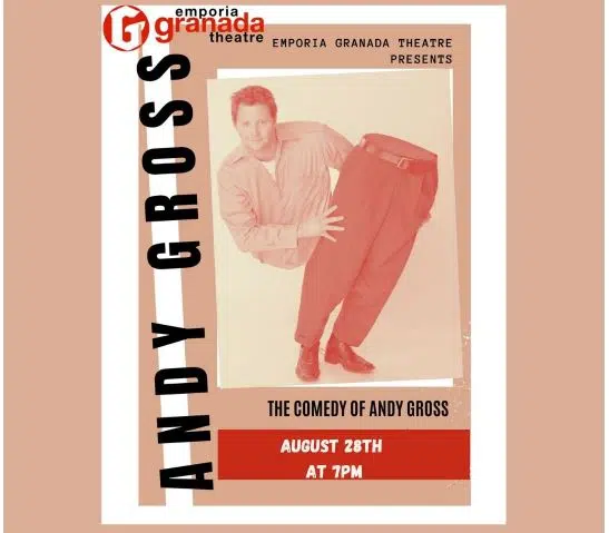 Emporia Granada Theatre hosting comedian, magician and ventriloquist Andy Gross Saturday evening