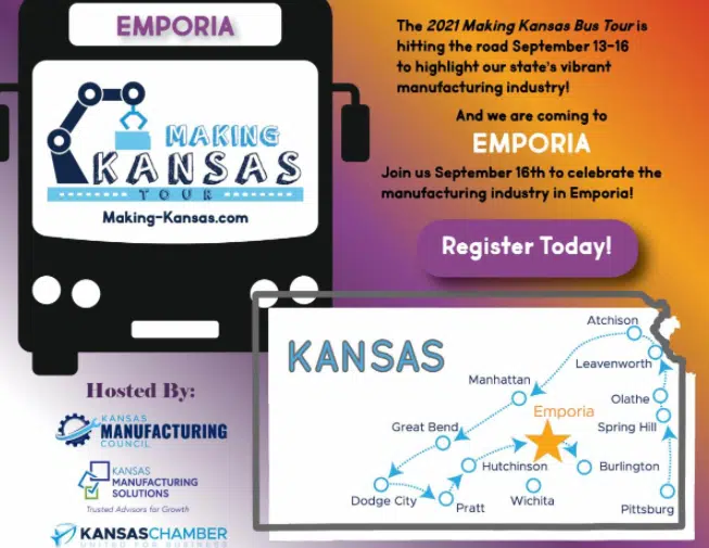 Kansas Manufacturing Council's Making Kansas Bus Tour coming to Emporia