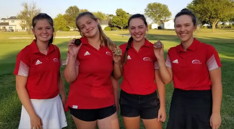 Emporia High girls golf team playing at State