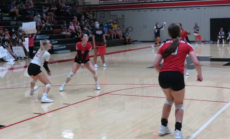 Emporia High volleyball defeats Topeka West and Highland Park.