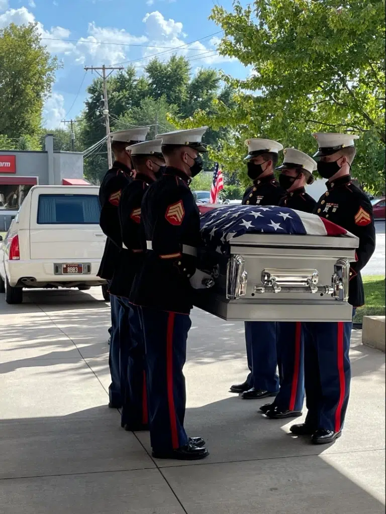 A hero's welcome home: After procession brings Private Glenn White to Emporia, attention turns to Saturday's burial ceremony