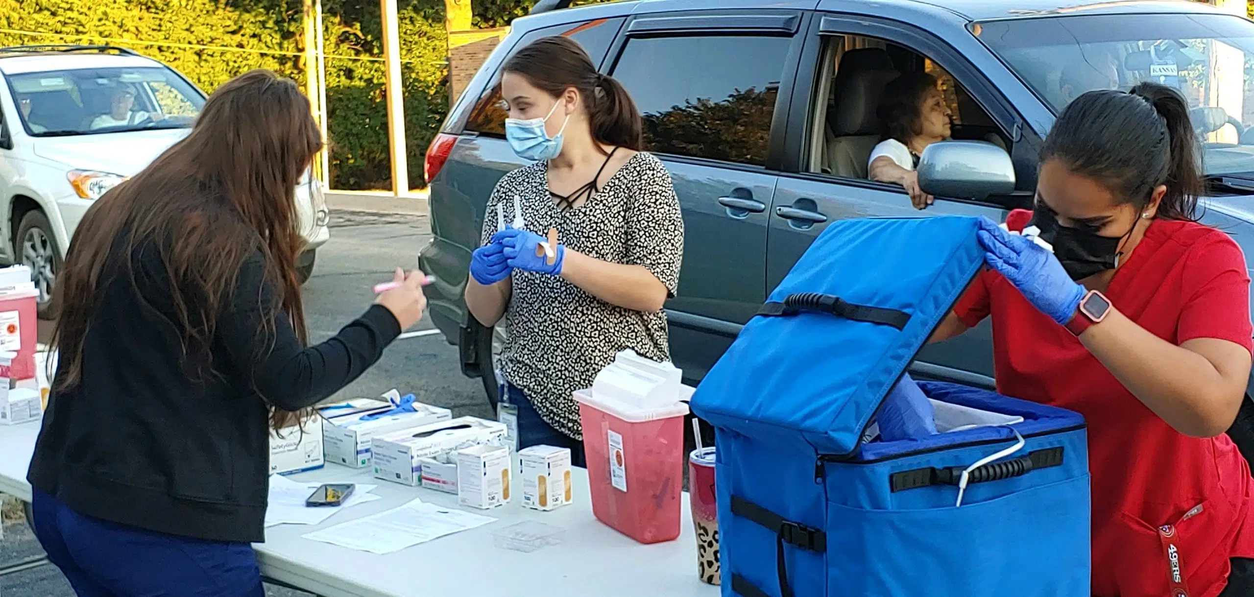 Flint Hills Community Health Center administrators pleased with turnout for 2021 drive-thru flu shot clinic