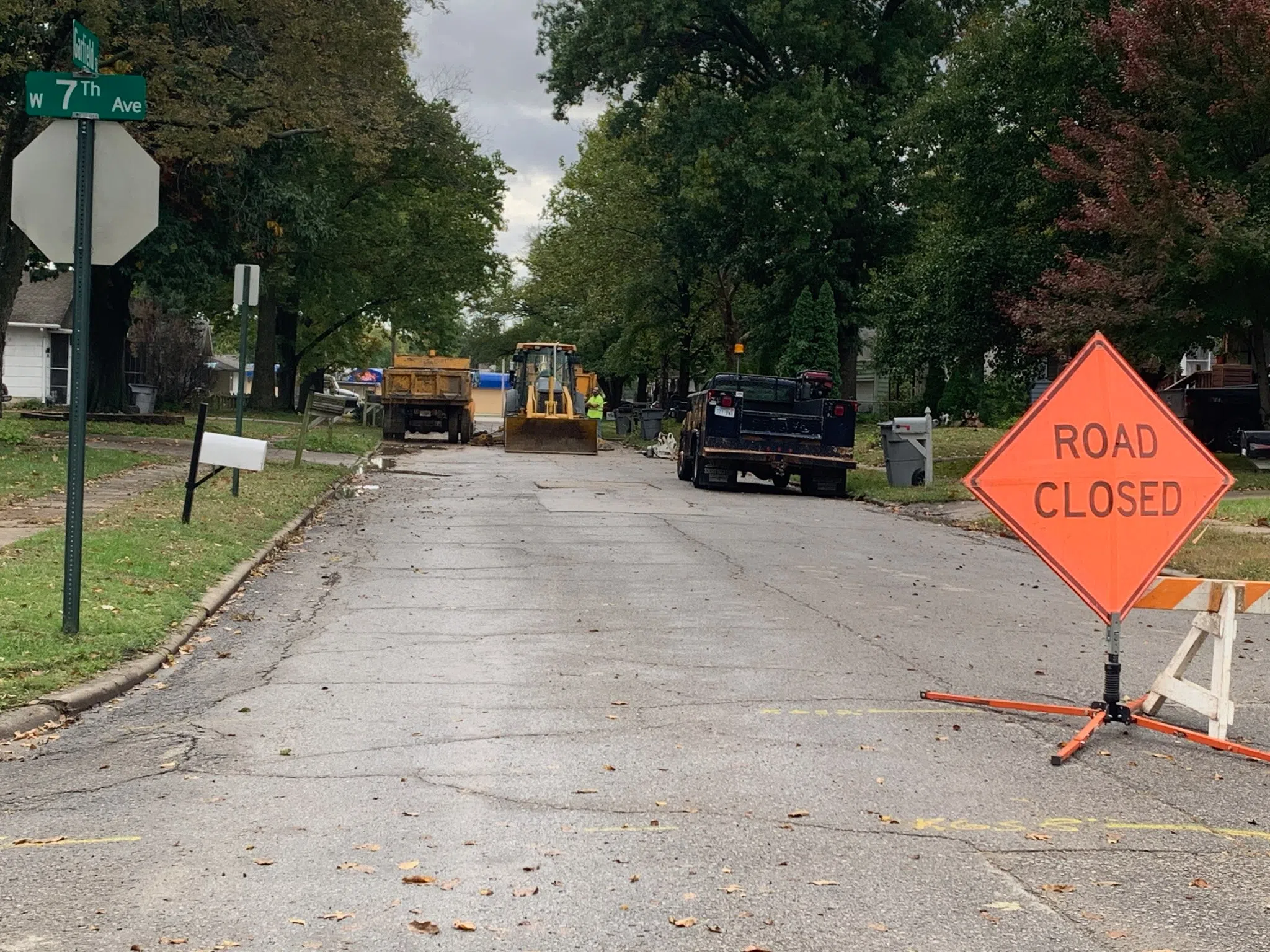 Water service restored near Seventh and Garfield