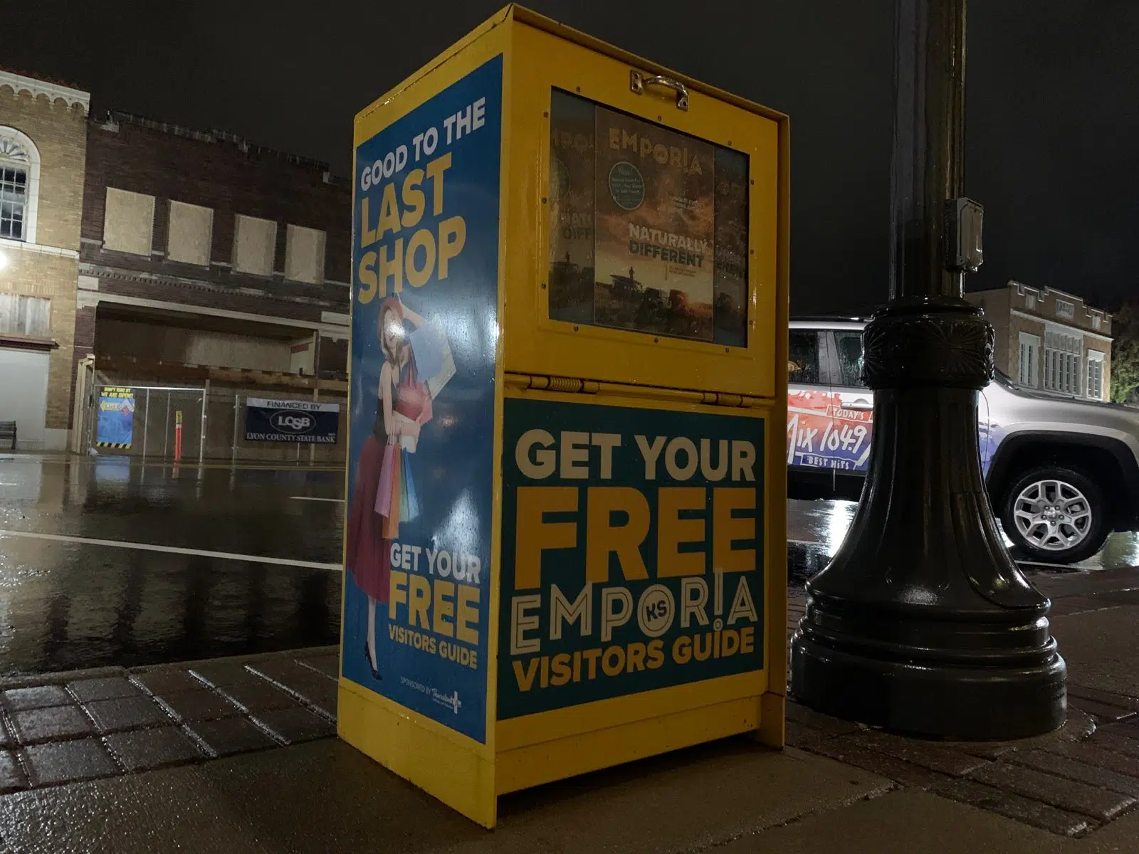 Visit Emporia's repurposed newspaper stand wins People's Choice at Kansas Tourism Conference