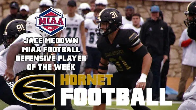 Emporia States Jace McDown named MIAA defensive Player of Week