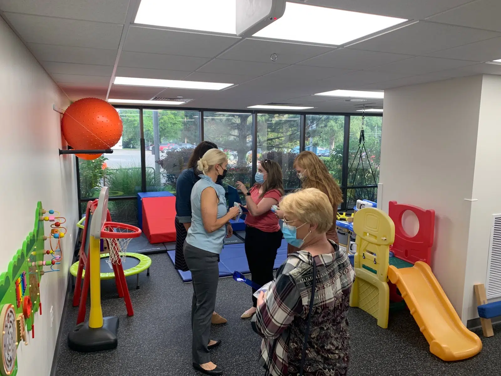 NRH Therapy Services enjoying new spaces with a lot of 'Publisher's Clearing House' looks from patients