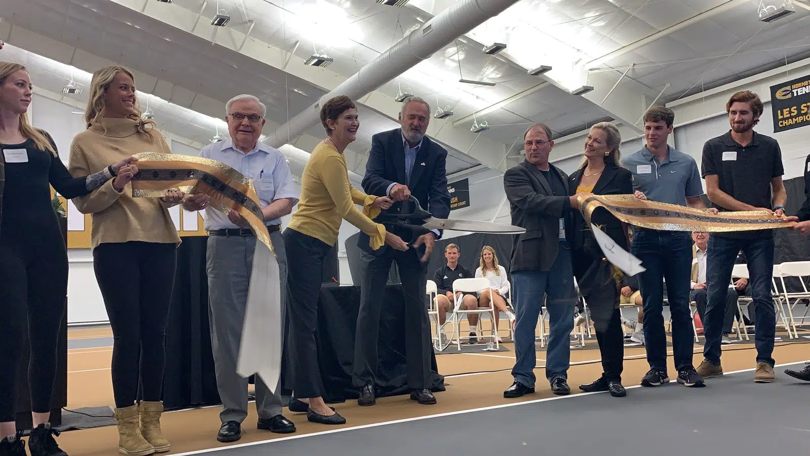 Emporia State's sparkling new Kossover Family Tennis Center unveiled to public Saturday