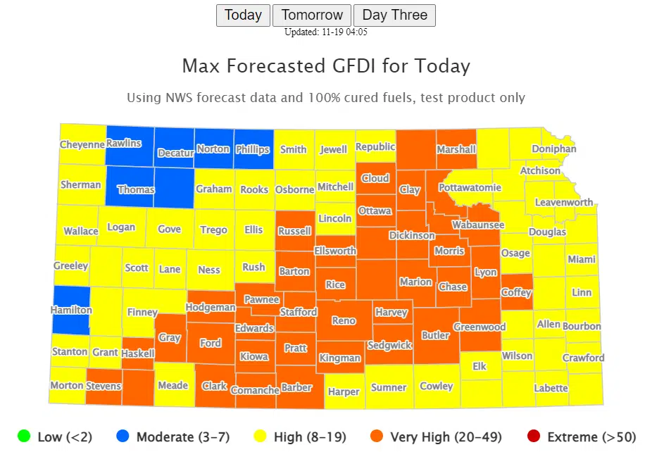 WEATHER: Chase County in wind advisory until 3 pm