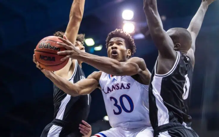 Kansas outscores Emporia State men 86-60