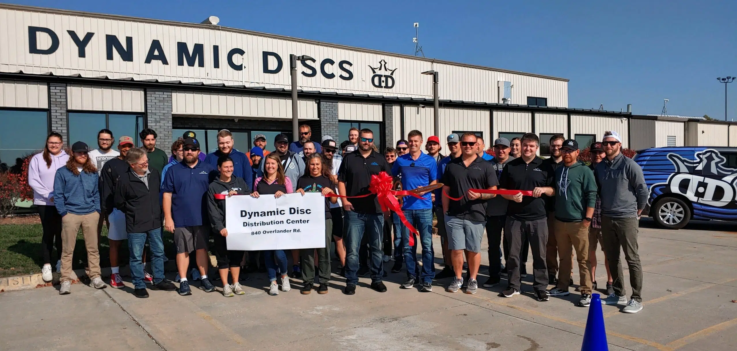 Dynamic Discs cuts the ribbon on new distribution facility Tuesday