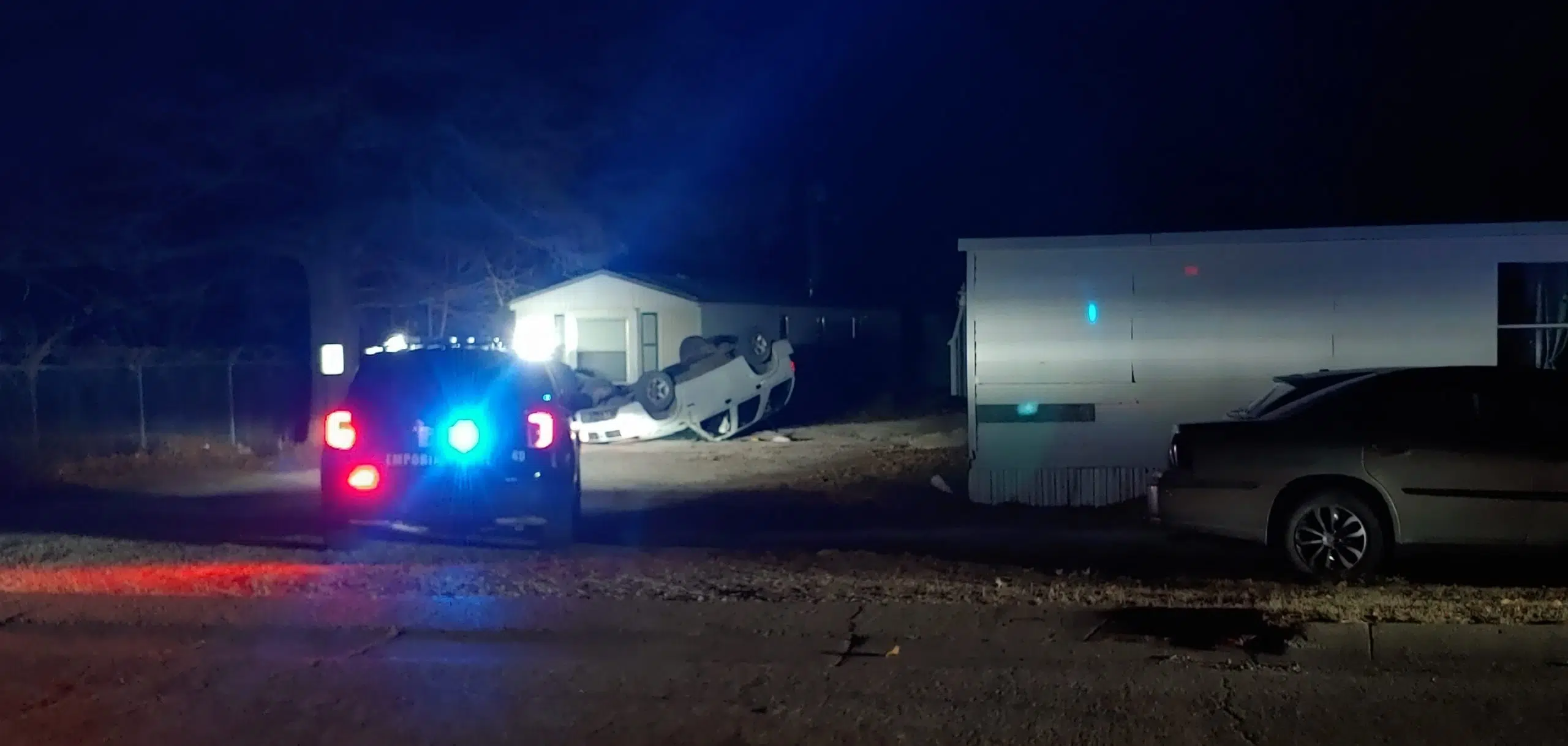 One to Newman following rollover accident in northeast Emporia trailer park Sunday evening