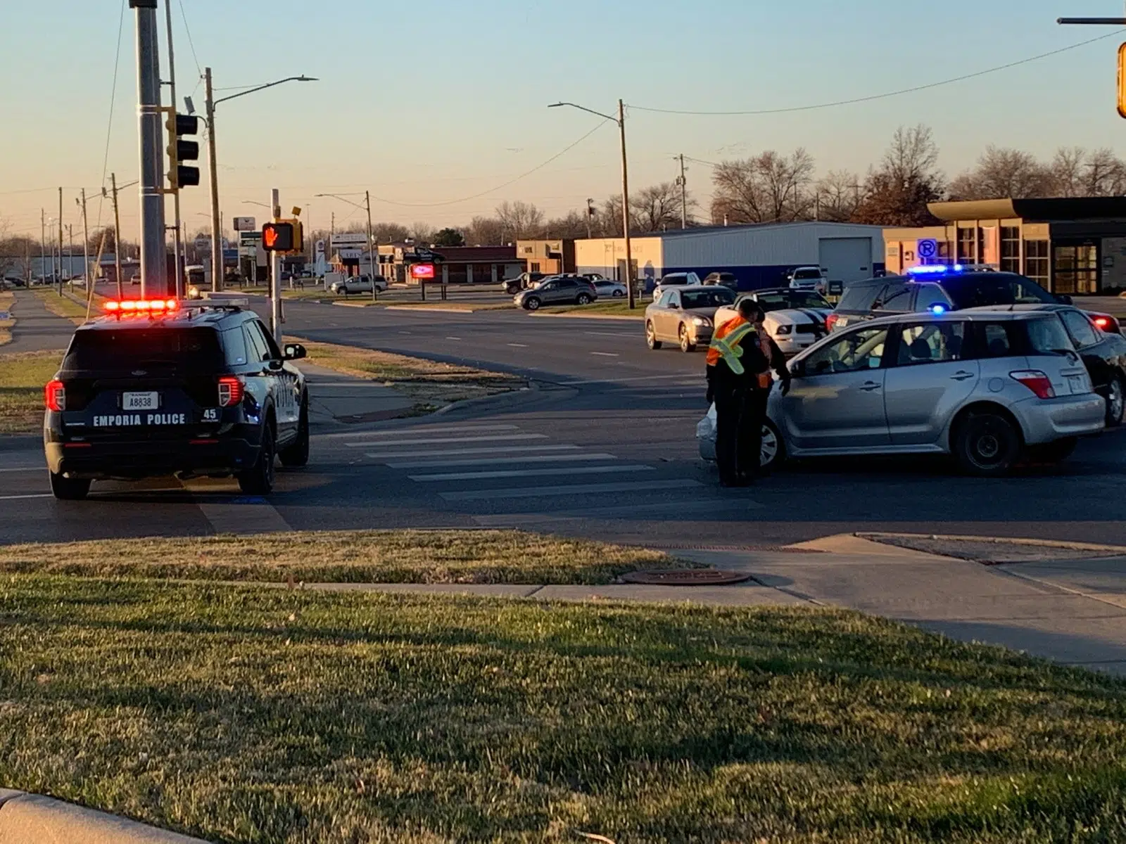 No hospital transports after two-vehicle wreck at 12th and Industrial