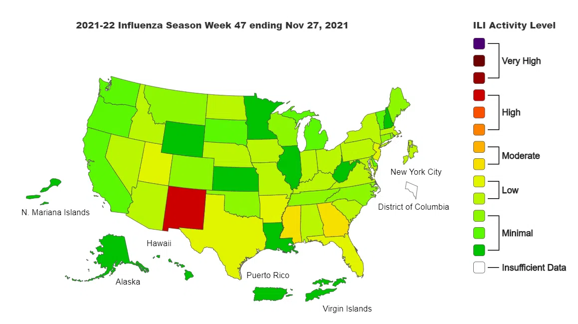 Flu traffic low in Lyon County, across America