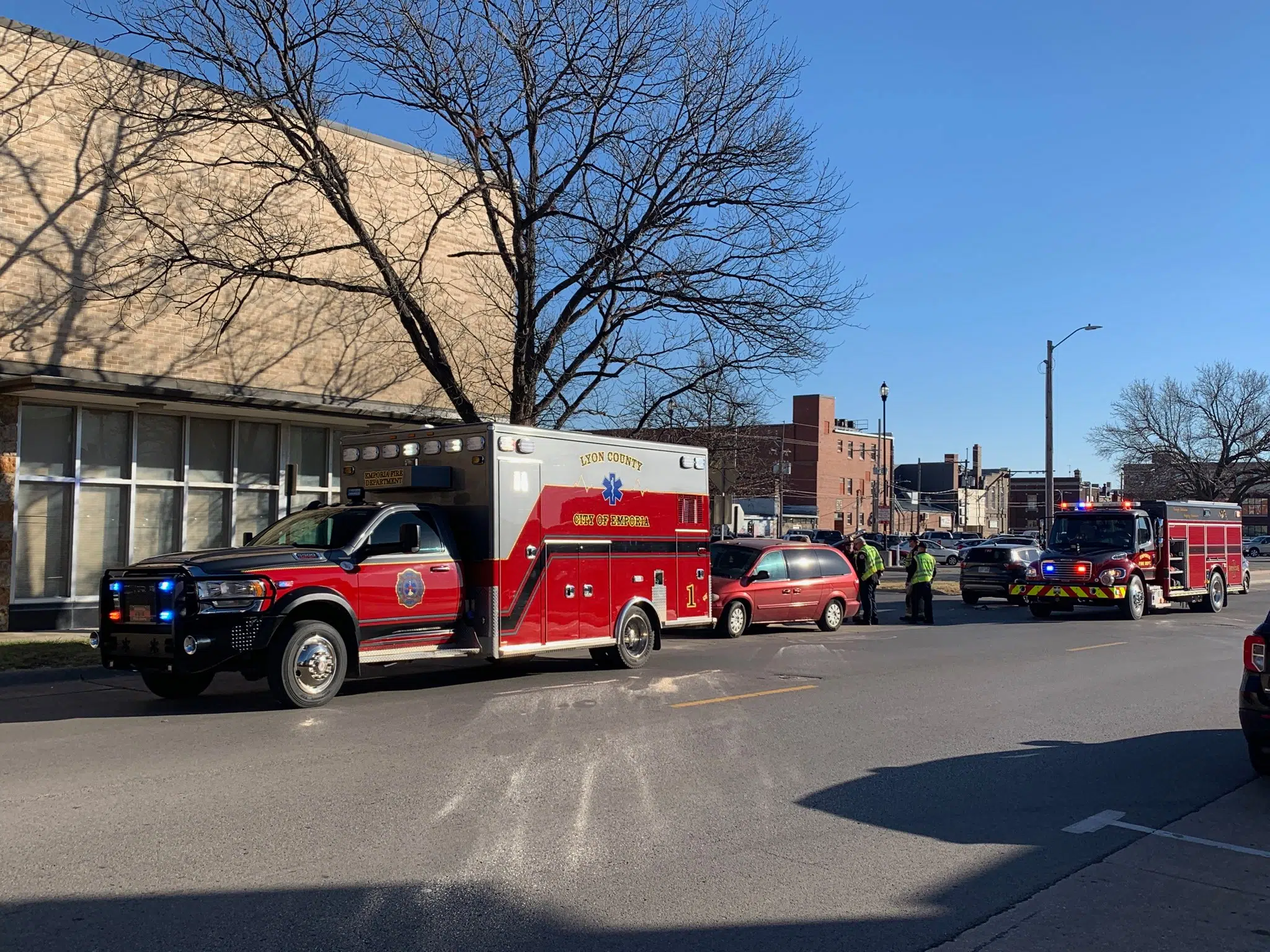 Minor injuries to one person reported after injury crash in downtown Emporia