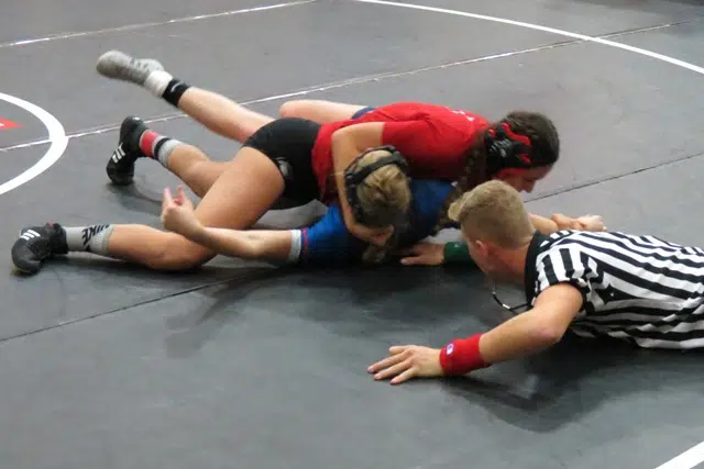 Emporia High girls wrestling team has two in championship matches at State