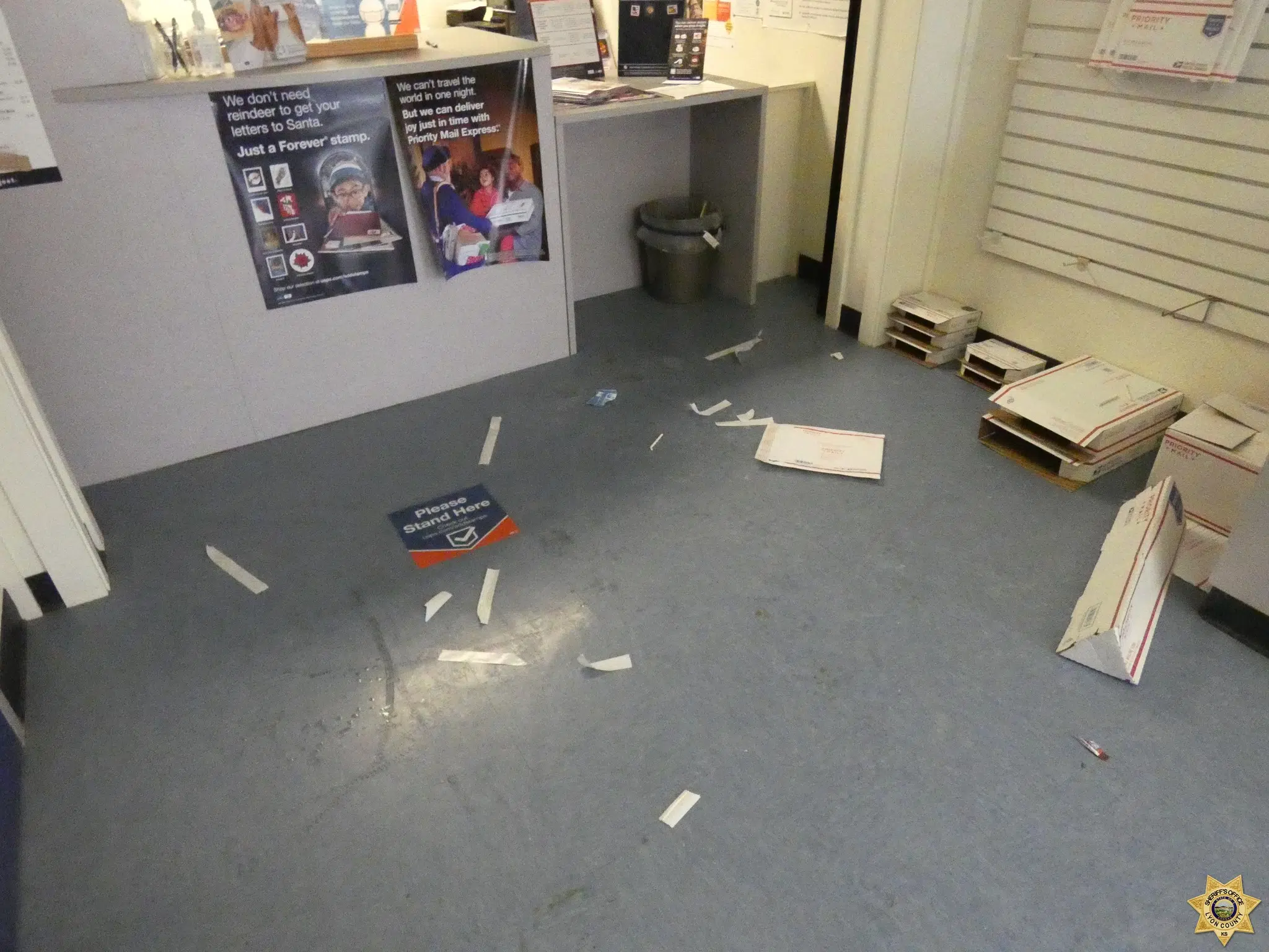 Reading Post Office vandalized