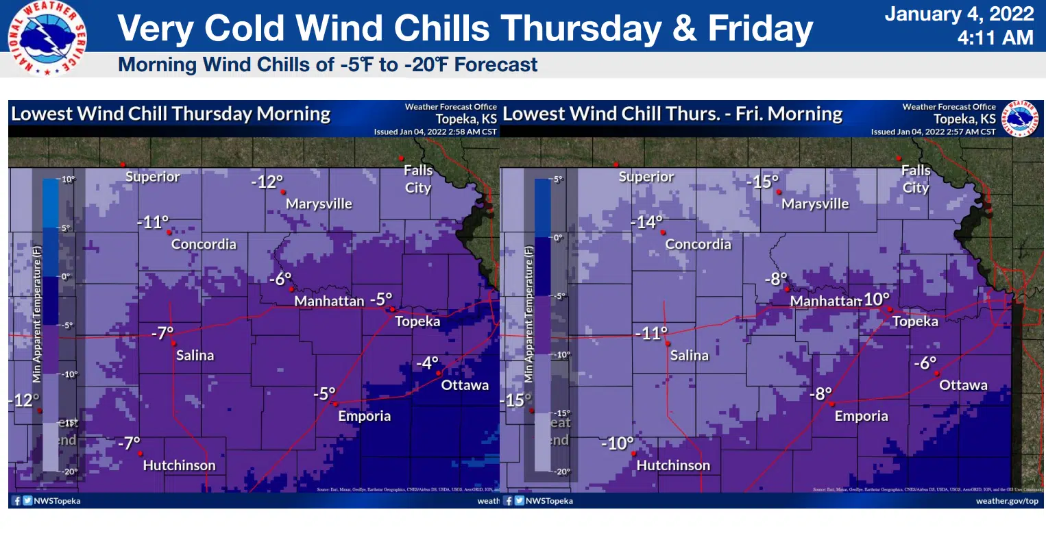 Light snow, biting cold set to return to area