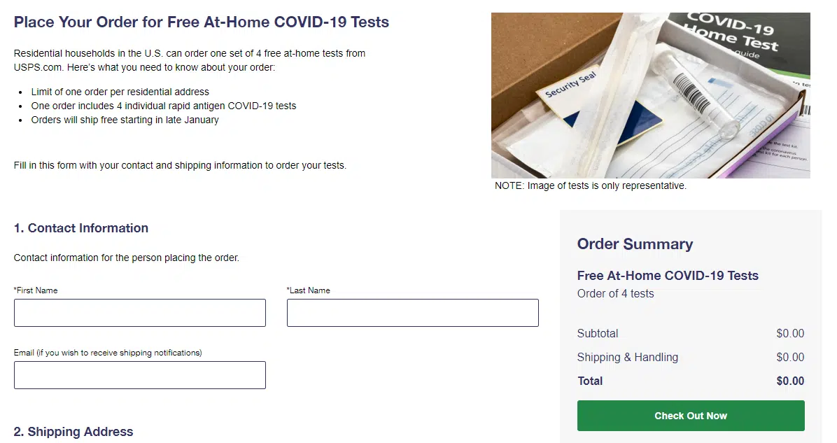 CORONAVIRUS: Free at-home test ordering process begins early; free N95 masks coming soon