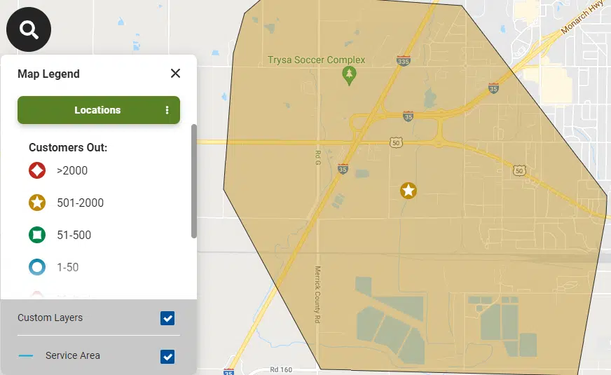 Evergy restores power to customers in West Emporia following significant outage Monday