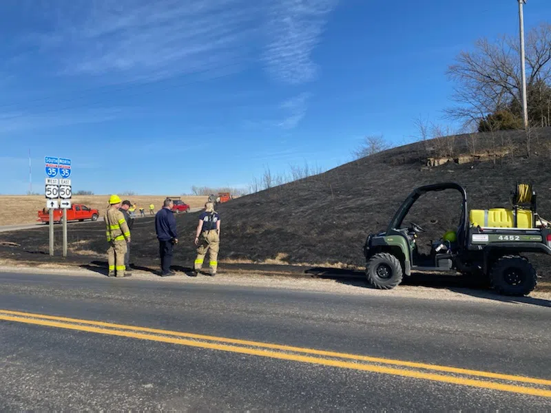 Several grass fires pop up east of Emporia