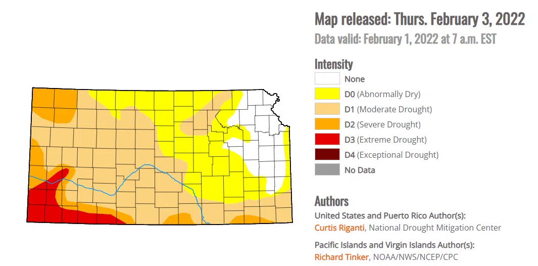 Wednesday snow may have impact on next week's Drought Monitor map