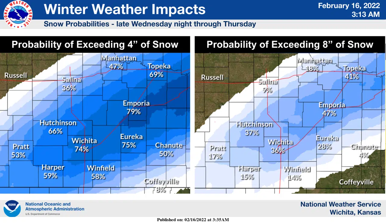 WEATHER: Winter storm warning up areawide with heavy snow and mixed precipitation on its way to the listening area