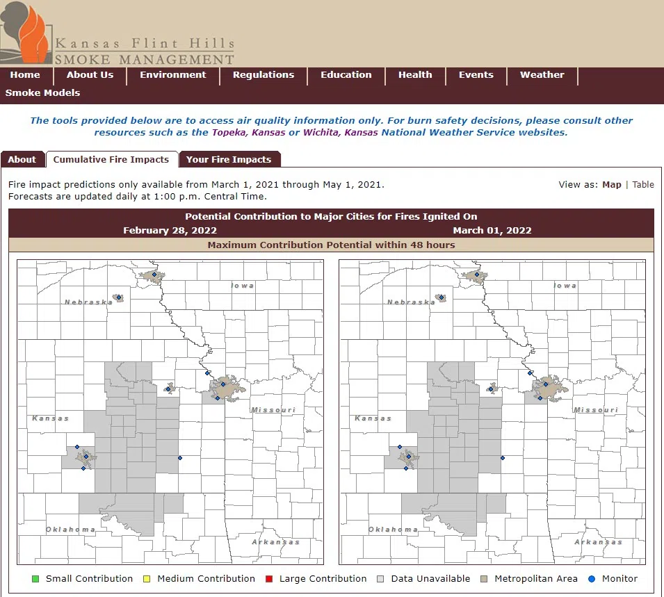 Kansas Smoke Management Tool to be activated Tuesday